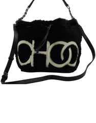 Jimmy Choo Black Leather Top Handle and Shoulder Bag Jimmy Choo Retail Flare