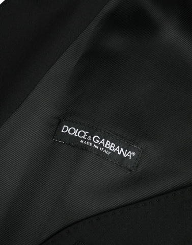 Dolce & Gabbana Black Wool Formal Dress Waistcoat Vest - Retail Flare