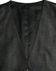 Dolce & Gabbana Gray Wool Formal Dress Waistcoat Vest - Retail Flare