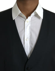 Dolce & Gabbana Black Wool Waistcoat Dress Formal Vest - Retail Flare