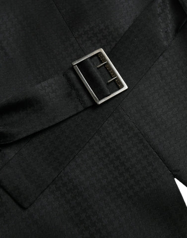 Dolce & Gabbana Black Wool Waistcoat Dress Formal Vest - Retail Flare