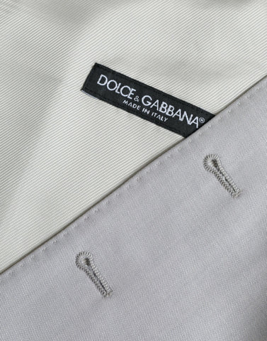 Dolce & Gabbana Light Gray Wool Formal Dress Waistcoat Vest - Retail Flare