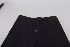 Dsquared² Black Checkered High Waist Straight Pants - Retail Flare