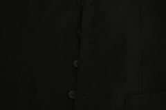 Dolce & Gabbana Black Wool Stretch Waistcoat Formal Dress Vest - Retail Flare