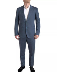 Dolce & Gabbana Blue 2 Piece Single Breasted NAPOLI Suit - Retail Flare