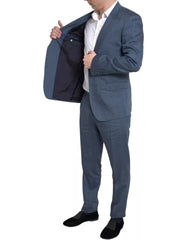 Dolce & Gabbana Blue 2 Piece Single Breasted NAPOLI Suit - Retail Flare