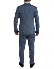 Dolce & Gabbana Blue 2 Piece Single Breasted NAPOLI Suit - Retail Flare