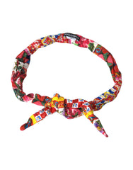 Dolce & Gabbana Multicolor Carretto Print Waist Belt - Retail Flare