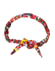 Dolce & Gabbana Multicolor Carretto Print Waist Belt - Retail Flare