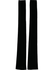 Dolce & Gabbana Black Nylon Finger Less Elbow Long Gloves - Retail Flare