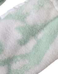 Dolce & Gabbana White Nylon Fleece Wrist Length Mitten Gloves - Retail Flare