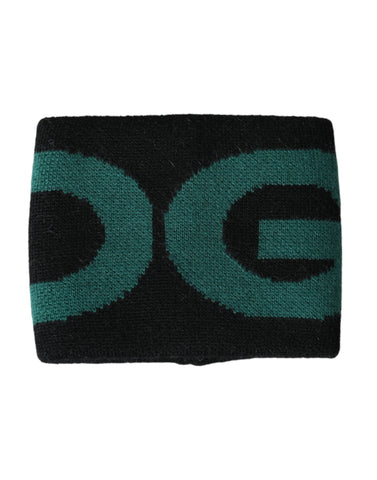 Dolce & Gabbana Black Green Wool Logo #DGMILLENNIALS Wristband - Retail Flare