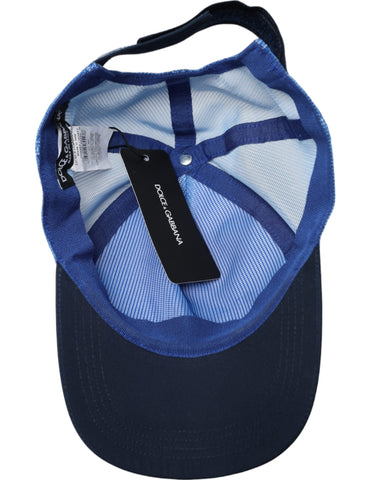Dolce & Gabbana Blue White Black Italia Mesh Baseball Hat - Retail Flare