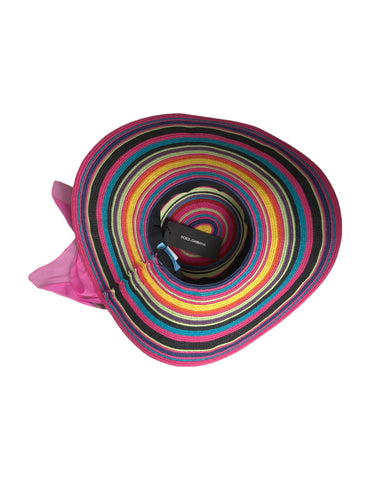 Dolce & Gabbana Multicolor Fantasy Wide Brim Floppy Hat - Retail Flare