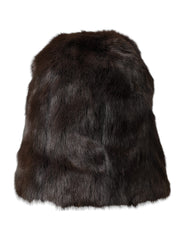 Dolce & Gabbana Brown Weasel Fur Womens Cashmere Hat Beanie - Retail Flare