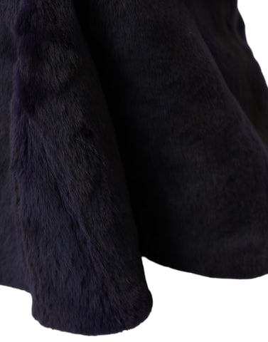 Dolce & Gabbana Black Weasel Fur Whole Head Wrap Hat - Retail Flare