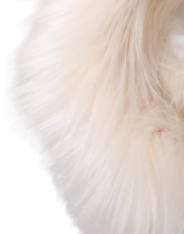 Dolce & Gabbana White Acrylic Fur Womens Bucket Hat - Retail Flare