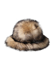 Dolce & Gabbana Brown Faux Fur Modacrylic Fedora Hat - Retail Flare