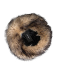 Dolce & Gabbana Brown Faux Fur Modacrylic Fedora Hat - Retail Flare