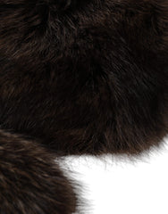 Dolce & Gabbana Women Brown Raccoon Fur Bucket Hat - Retail Flare