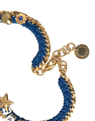 Dolce & Gabbana Gold Tone Brass Chain Iam The Star Bracelet - Retail Flare