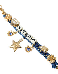Dolce & Gabbana Gold Tone Brass Chain Star Fashion Bracelet - Retail Flare