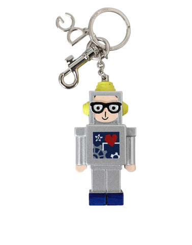 Dolce & Gabbana Multicolor Astronaut Space Metal Logo Keyring Keychain - Retail Flare