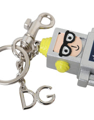 Dolce & Gabbana Multicolor Astronaut Space Metal Logo Keyring Keychain - Retail Flare