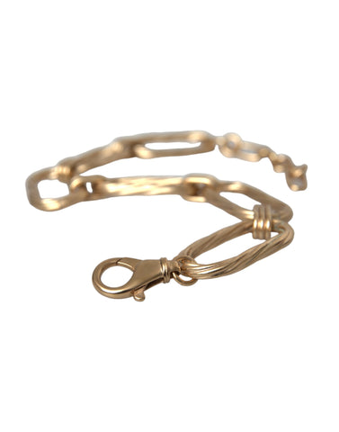 Dolce & Gabbana Gold Tone Brass Large Link Chain Jewelry Necklace - Retail Flare