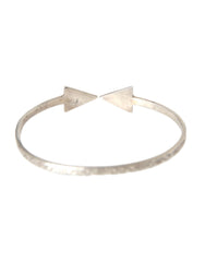 Nialaya Arrow Crystal 925 Silver Bangle Bracelet Women - Retail Flare
