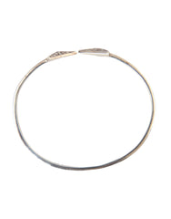 Nialaya Arrow Crystal 925 Silver Bangle Bracelet Women - Retail Flare