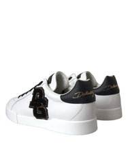 Dolce & Gabbana White Leather DG Logo Casual Low Top Sneakers Shoes Dolce & Gabbana Retail Flare