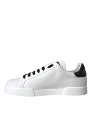 Dolce & Gabbana White Leather DG Logo Casual Low Top Sneakers Shoes Dolce & Gabbana Retail Flare