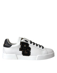 Dolce & Gabbana White Leather DG Logo Casual Low Top Sneakers Shoes Dolce & Gabbana Retail Flare
