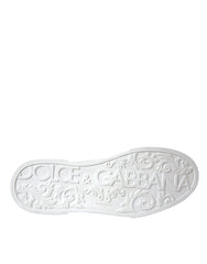 Dolce & Gabbana White Leather DG Logo Casual Low Top Sneakers Shoes Dolce & Gabbana Retail Flare