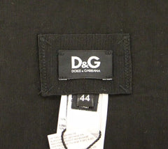 Dolce & Gabbana Black Silk Womens Waist Cummerbund - Retail Flare