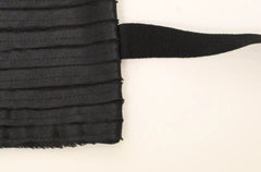 Dolce & Gabbana Black Silk Womens Waist Cummerbund - Retail Flare