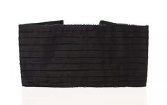 Dolce & Gabbana Black Silk Womens Waist Cummerbund - Retail Flare