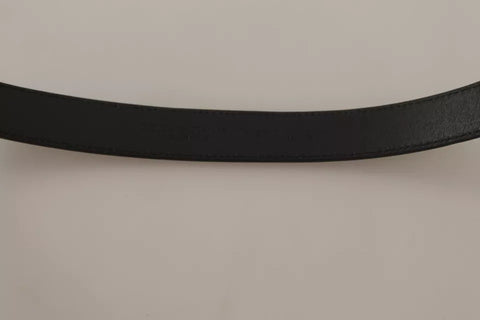 Dolce & Gabbana Black Calf Leather Antique Buckle Men Belt - Retail Flare