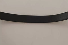 Dolce & Gabbana Black Calf Leather Antique Buckle Men Belt - Retail Flare