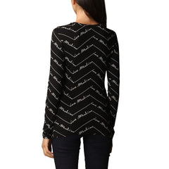 Love Moschino Elegant Long-Sleeved Logo Print Tee - Retail Flare