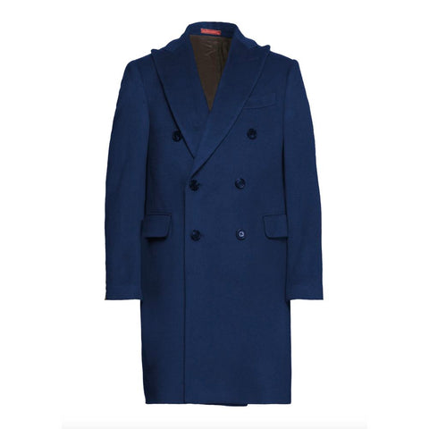 Elegant Dark Blue Borgia Coat - Retail Flare