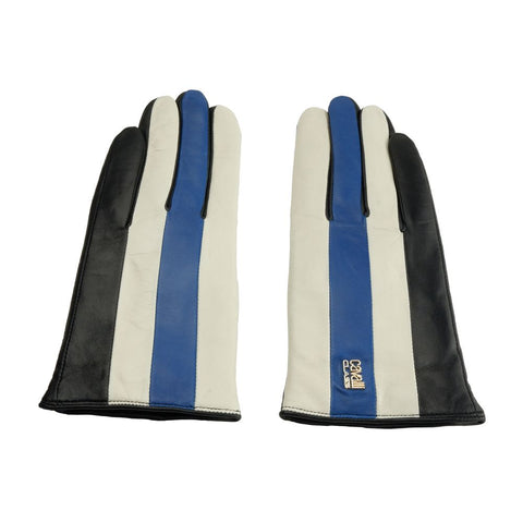 Cavalli Class Blue Lambskin Women Glove - Retail Flare