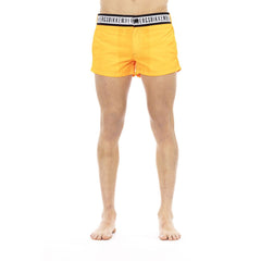 Bikkembergs Orange Polyamide Men Swim Short - Retail Flare
