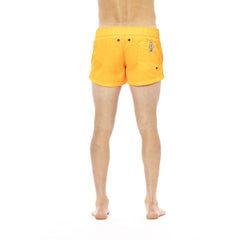 Bikkembergs Orange Polyamide Men Swim Short - Retail Flare