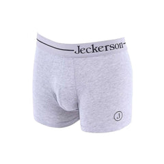 Jeckerson Gray Cotton Men Boxer - Retail Flare
