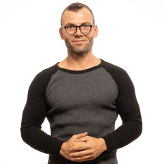 Zadig & Voltaire Black Men Optical Frames - Retail Flare