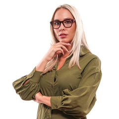 Hally & Son Purple Unisex Optical Frames - Retail Flare