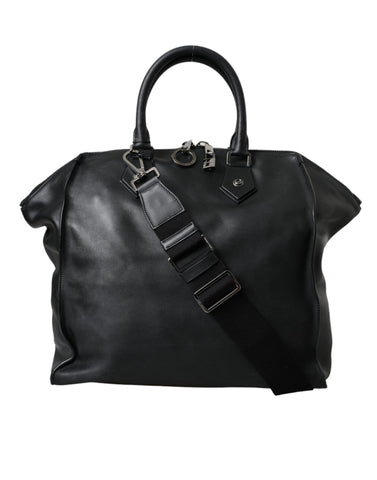 Dolce & Gabbana Black Washed Calfskin Biker Style Shopper Bag - Retail Flare