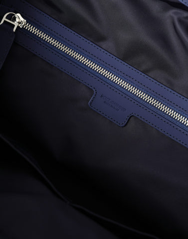 Dolce & Gabbana Blue Nylon Calfskin Hand Shoulder Duffel Bag - Retail Flare